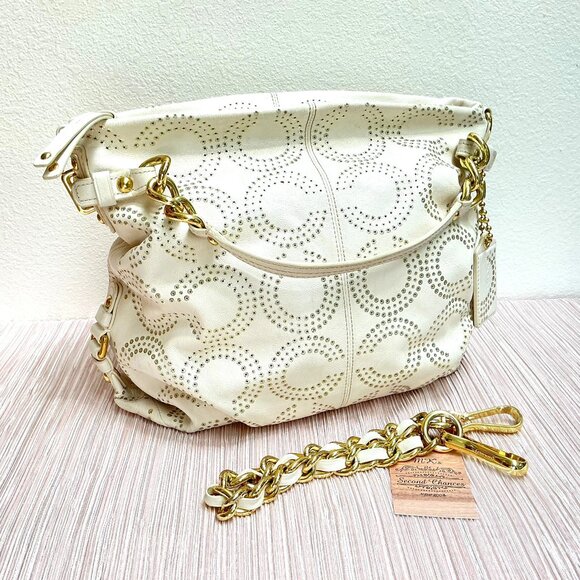 Coach Ltd Ed Gilded Op Art Brooke 15002 Shoulder Bag in EUC - Picture 1 of 15